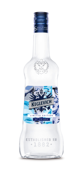 Orticanoodles x Stock Spirits Group, Keglevic vodka bottle (winter 2020)