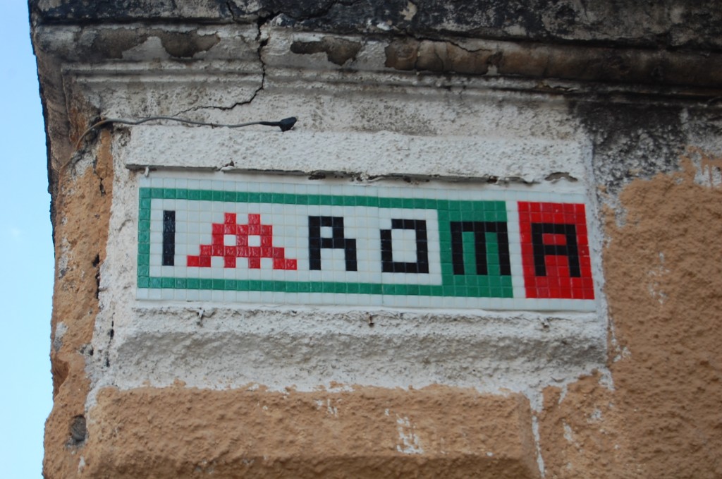 Space Invader Rome Street Art